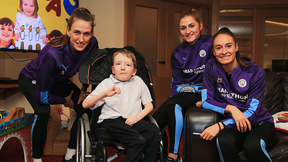 MEMORABLE MOMENTS : The players had a great day spreading the holiday cheer!