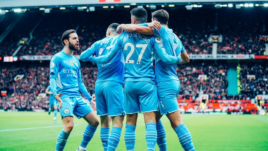 CELEBRATE: The players clearly enjoyed the early goal!